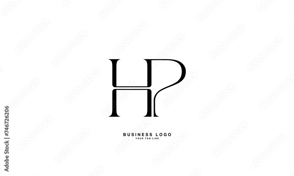HP, PH, H, P, Abstract Letters Logo Monogram HP, PH, H, P, Abstract Letters Logo Monogram