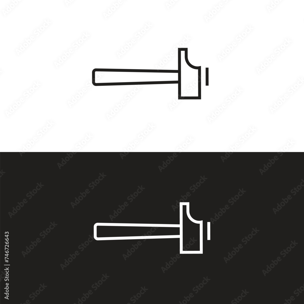 Carpenter hammer icon. Line, glyph and filled outline colorful version, claw hammer outline and filled vector sign. Symbol, logo illustration. Different style icons set Carpenter hammer icon. Line, glyph and filled outline colorful version, claw hammer outline and filled vector sign. Symbol, logo illustration. Different style icons set