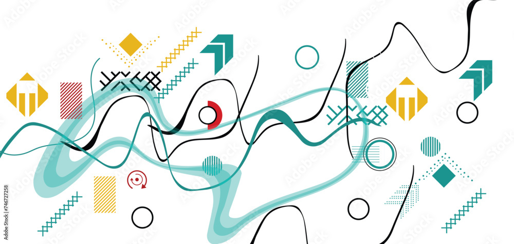 Abstract background with geometric shapes,