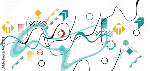 Abstract background with geometric shapes,