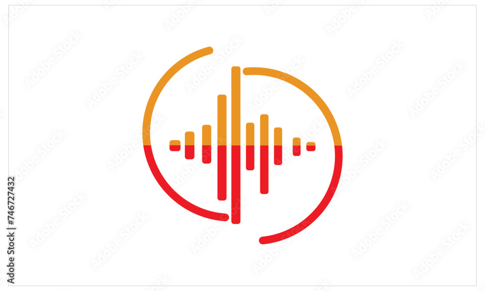 A minimalist typography music icon logo with clean lines, representing simplicity and clarity. A minimalist typography music icon logo with clean lines, representing simplicity and clarity.