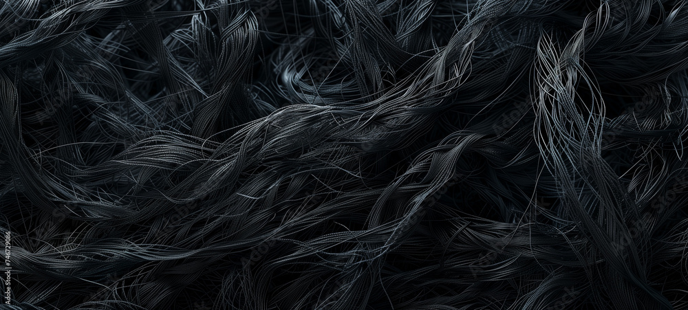 Fototapeta premium Texture feels like navigating through a dense forest of threads, with each weave adding depth and complexity to the touch