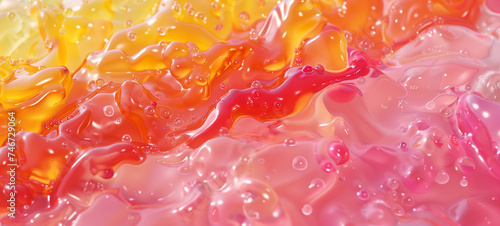 Soft and slightly sticky, this texture feels like pressing your fingers into a gummy candy photo