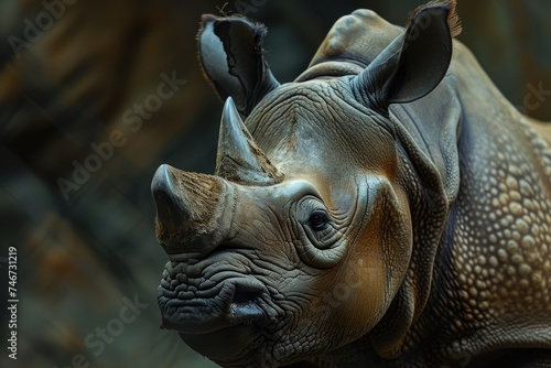 Black rhinoceros photo