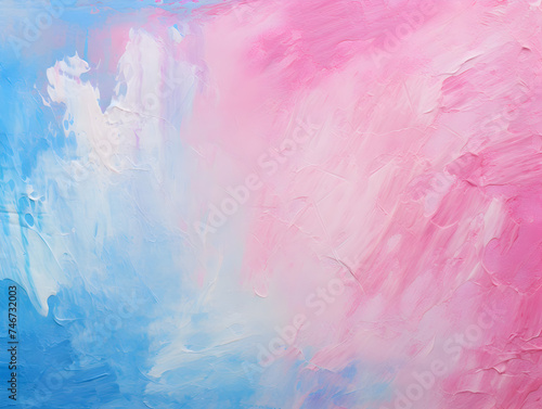 Abstract pink and blue dry brush oil painting style texture background