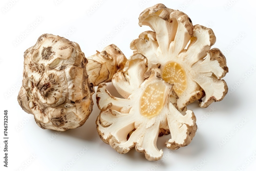 Sunchoke, isolated on white background Sunchoke, isolated on white background