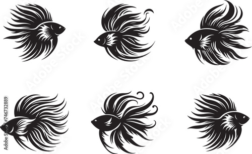 Angel fish vector illustration
