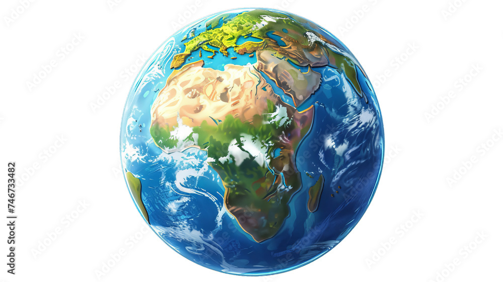 view of Earth from space on transparent background view of Earth from space on transparent background