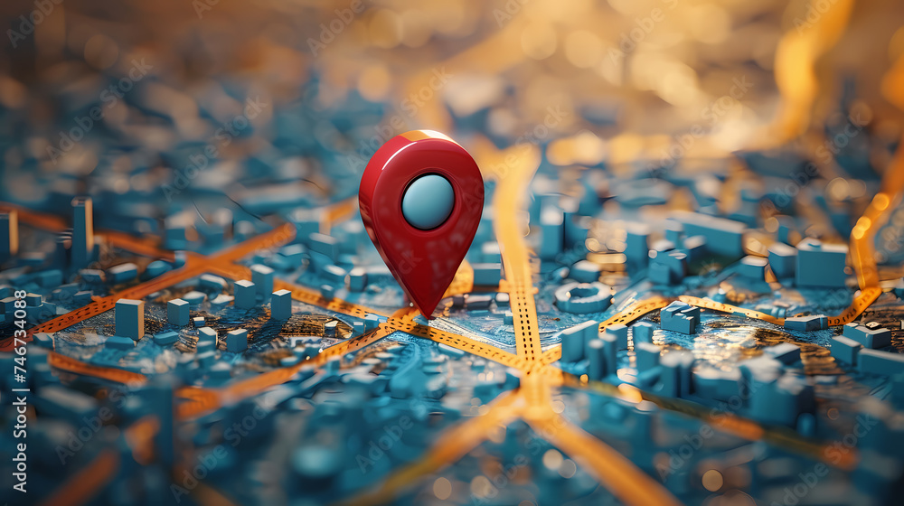 Location mark on map, navigation concept Location mark on map, navigation concept