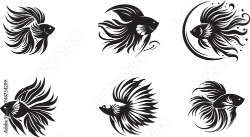 Angel fish vector illustration