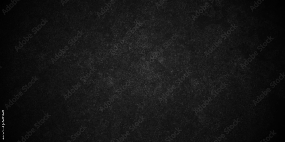 Fototapeta premium Abstract design with old wall texture cement dark black and paper texture background. Realistic design are empty space of Studio dark room concrete wall grunge texture .Grunge paper texture design .