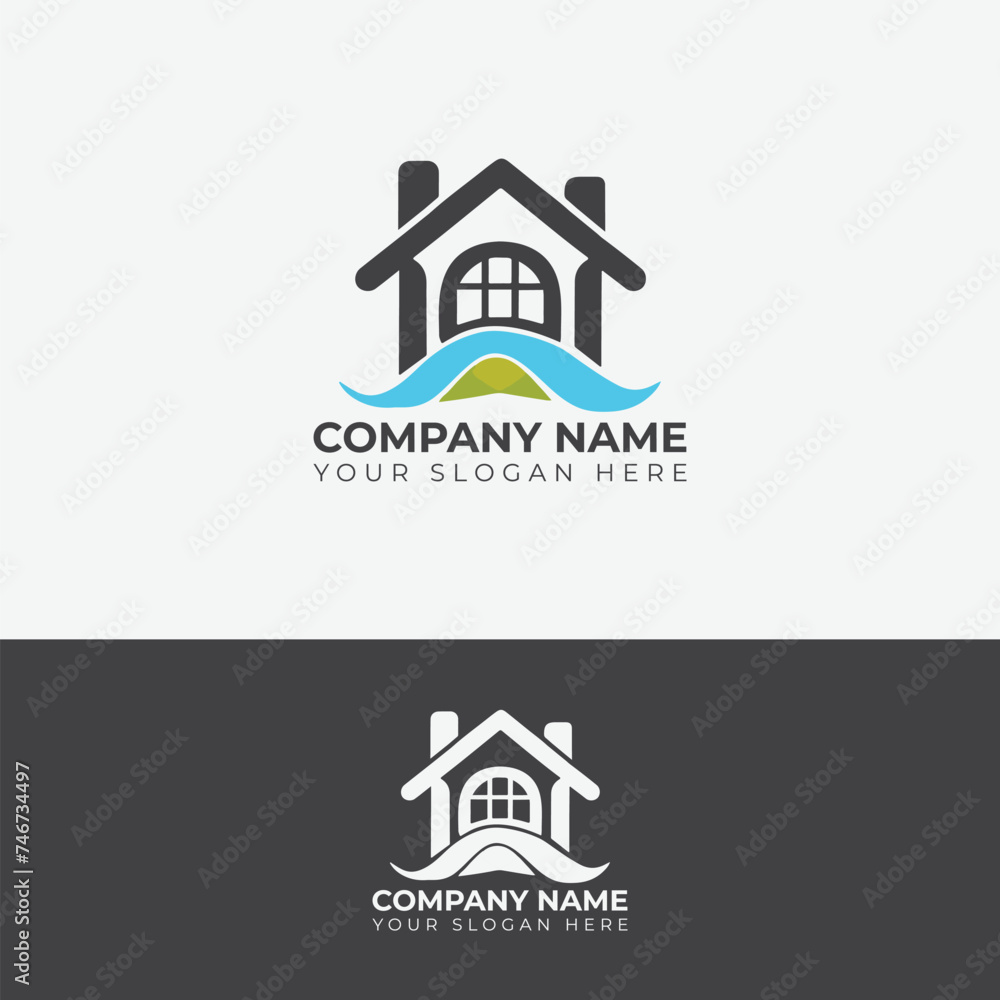 Construction Real Estate Logo and business logo concept Construction Real Estate Logo and business logo concept