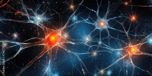 Neural Network Synapse Illustration