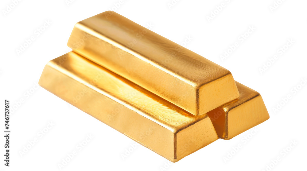 Neatly Stacked Polished Gold Bar Neatly Stacked Polished Gold Bar