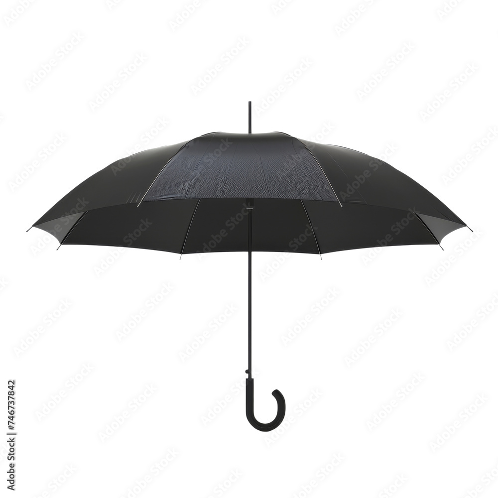 Black Umbrella Open