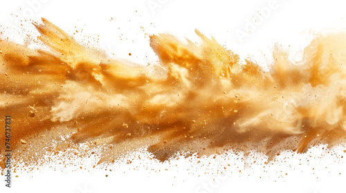 Dynamic Golden Sand Explosion photo