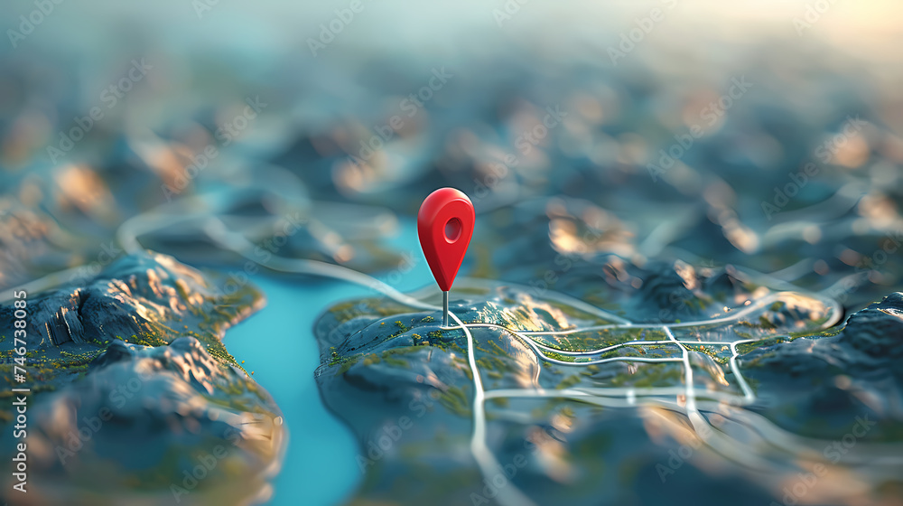 Location mark on map, navigation concept Location mark on map, navigation concept