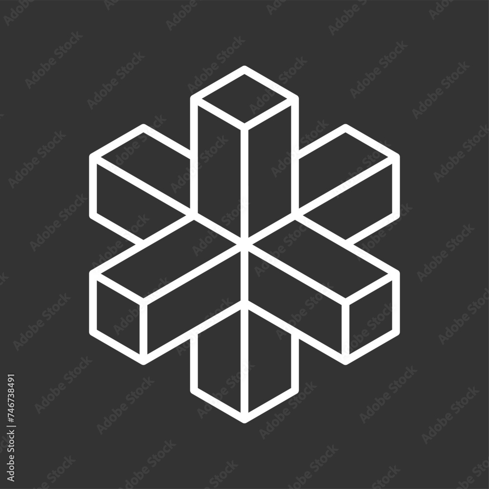 Abstract shape icon isolated on grey background. Design element. Vector illustration. Abstract shape icon isolated on grey background. Design element. Vector illustration.