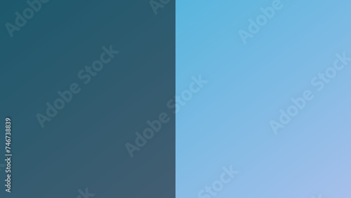 An illustration of a light blue gradient with one-half darkened. photo