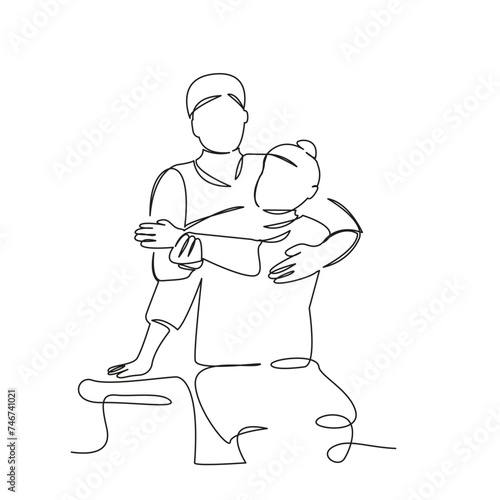 Osteopath adjusts woman's shoulder