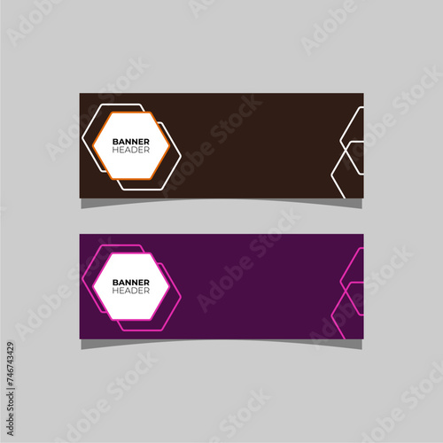 
Vector header banner template design