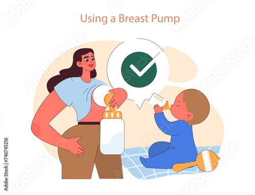 Using a Breast Pump concept.