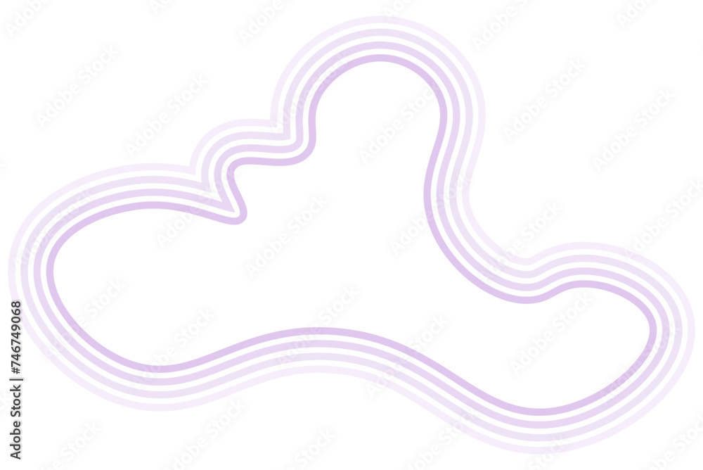 Abstract pastel shape lines background. Vector illustration.	