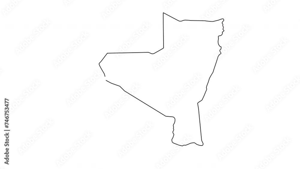 animated sketch of Kassala map in sudan animated sketch of Kassala map in sudan