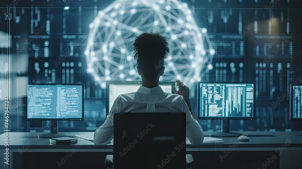 major breakthroughs in cryptography with a compelling image showcasing a cybersecurity expert analyzing the security of digital data major breakthroughs in cryptography with a compelling image showcasing a cybersecurity expert analyzing the security of digital data