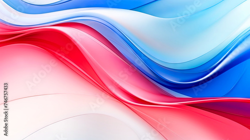 A close-up view of a vibrant abstract background featuring shades of blue and red. The colors blend and swirl together, creating a dynamic and eye-catching pattern.