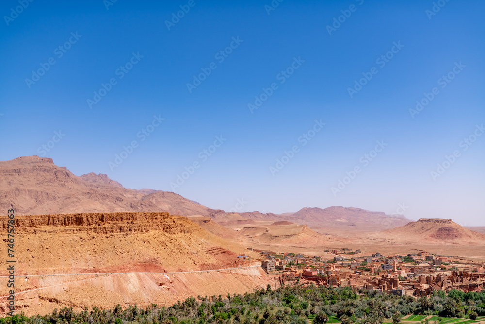 landscape of the interior of Morocco