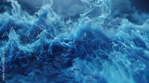 Blue flame, fire for texture, or background banner and ads Generative AI © Dvid