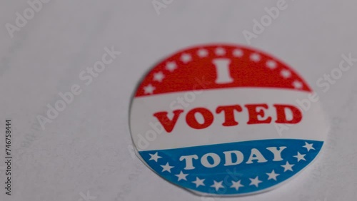 dolly to I voted sticker