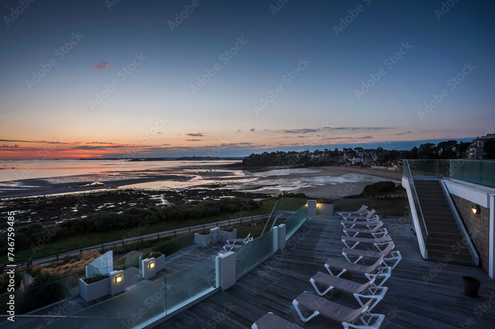 Obraz premium tramonto al nord di francia