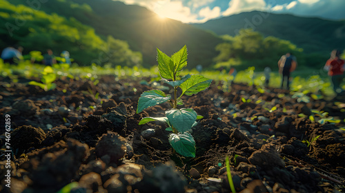 Activis planting trees photo