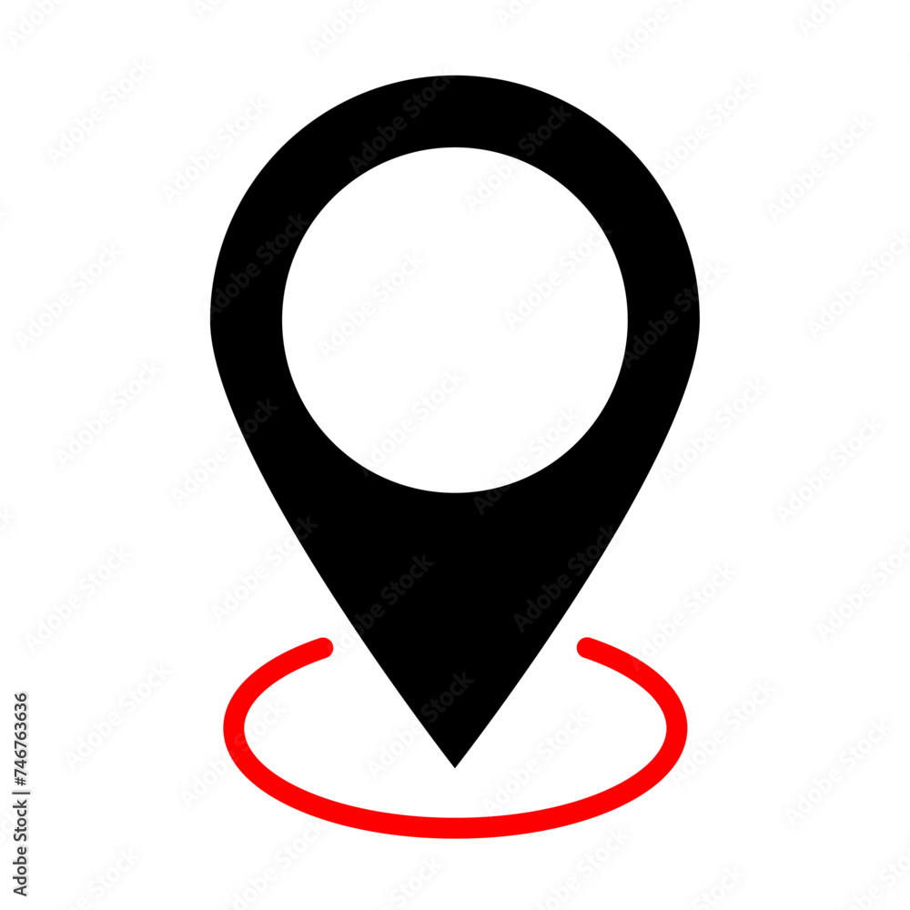 Map pin icon. Location pin symbol. Design can use for web and mobile app. Vector illustration, EPS10