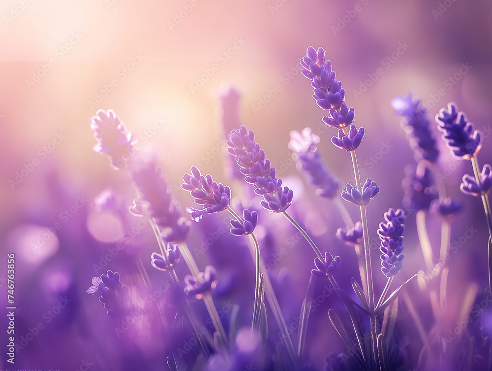 Fototapeta premium Lush Lavender Field in Bloom