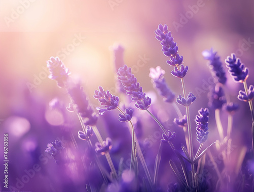 Lush Lavender Field in Bloom