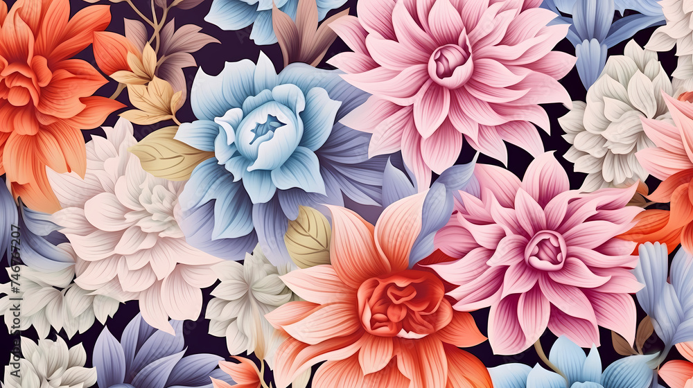 With beautiful floral illustrations With beautiful floral illustrations