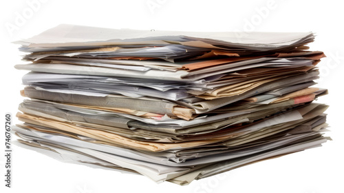 Neatly Arranged Stack of Papers
