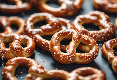 Delicious pretzels cut out