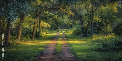 Pathways of Peace - Tranquil Trail Setting - Peaceful Essence - Filtered Sunlight - Tranquil Path 