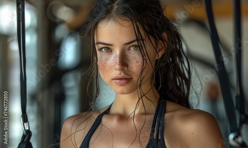 A beautiful young woman wor...