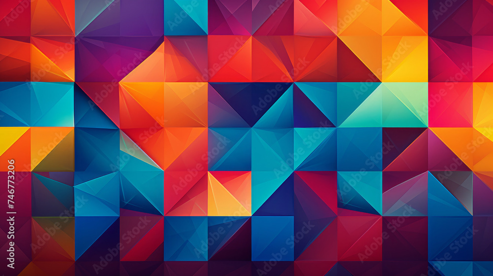 Geometric pattern with vibrant colors Geometric pattern with vibrant colors