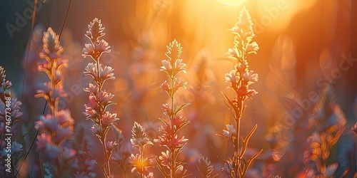 Morning Meadow Moments - Meadow Sunrise Setting - Awakening Essence - Gentle Morning Light - Meadow Awakening © SurfacePatterns