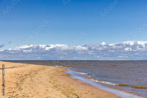 Gulf of Finland, Baltic sea coast. Natural landscape