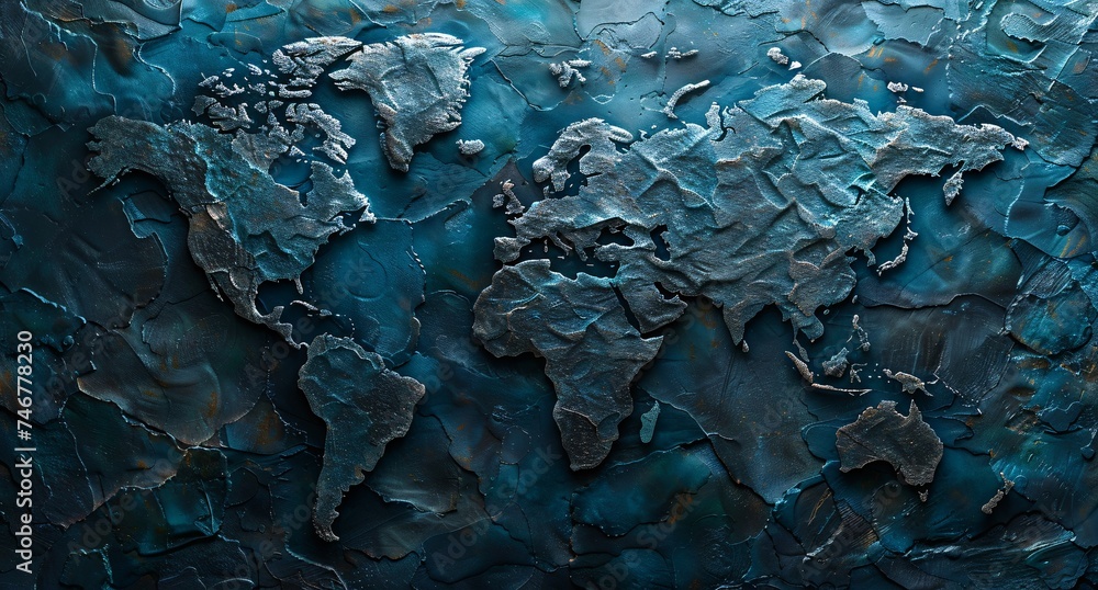 3D world map illustration
3D world map illustration