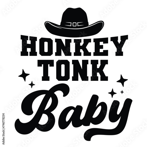 Honkey tonk baby design, baby design, Western design