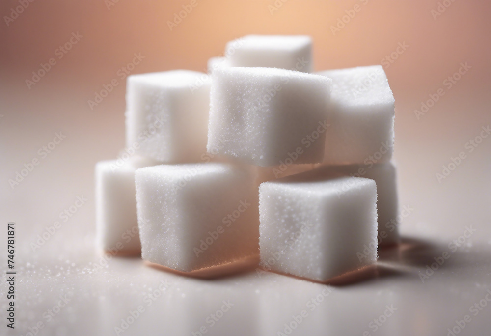 © FrameFinesse - Set of sugar cubes cut out on nude background sugarcube teeth healthy Homemade Sugar Cubes
