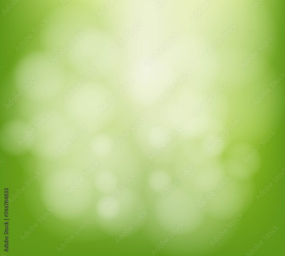 Green Poster And Bokeh And Blur